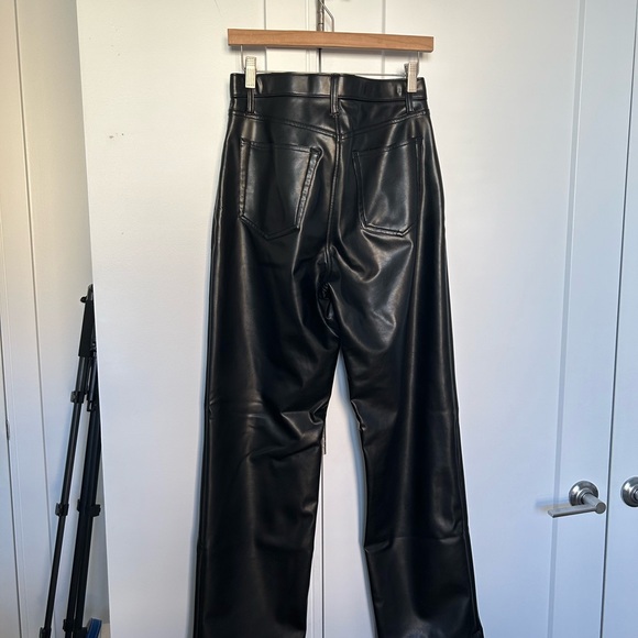 Abercrombie and Fitch Curve Love Leather Pants size 29L or 8L - Picture 6 of 7